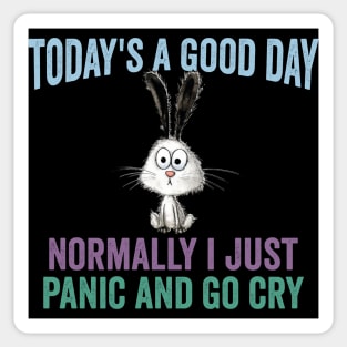 A Good Not a Normal Day funny sarcastic vintage design Sticker